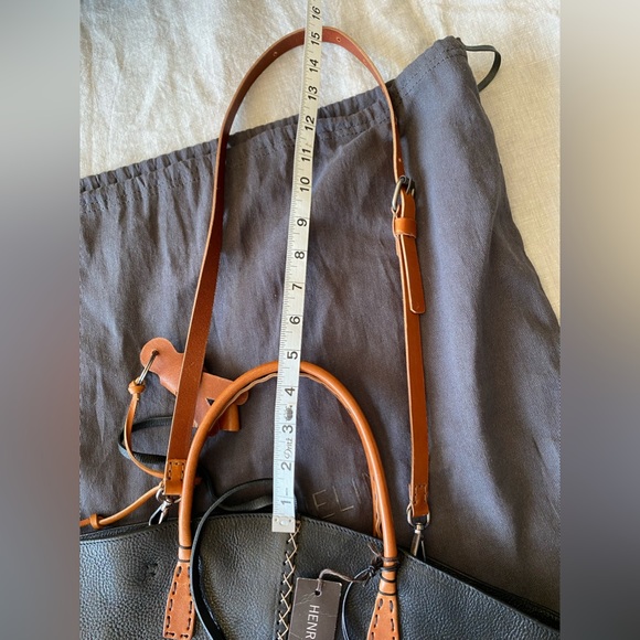 Henry Beguelin Gerla L Handle Bag Nero - Picture 8 of 16